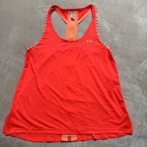 Under Armour Women's Coral-Orange Racerback Performance Tank